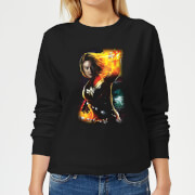 Captain Marvel Galactic Shine Womens Sweatshirt Black Xl marvel kopen in de aanbieding