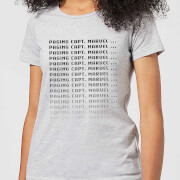Captain Marvel Paging Womens T Shirt Grey M marvel kopen in de aanbieding