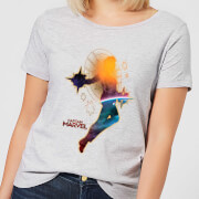 Captain Marvel Nebula Flight Womens T Shirt Grey 3Xl marvel kopen in de aanbieding