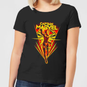 Captain Marvel Freefall Womens T Shirt Black Xl marvel kopen in de aanbieding