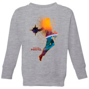 Captain Marvel Nebula Flight Kids Sweatshirt Grey 11 12 Years marvel kopen in de aanbieding