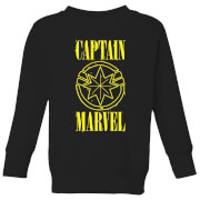Captain Marvel Grunge Logo Kids Sweatshirt Black 7 8 Years marvel kopen in de aanbieding Captain Marvel Grunge Logo Kids Sweatshirt Black 7 8 Years marvel kopen in de aanbieding