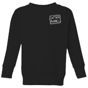 Captain Marvel Name Badge Kids Sweatshirt Black 9 10 Years marvel kopen in de aanbieding