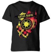 Captain Marvel Tartan Patch Kids T Shirt Black 9 10 Years marvel kopen in de aanbieding Captain Marvel Tartan Patch Kids T Shirt Black 9 10 Years marvel kopen in de aanbieding