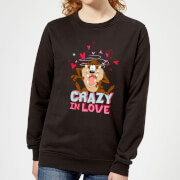Looney Tunes Crazy In Love Taz Womens Sweatshirt Black Xs looney tunes kopen in de aanbieding