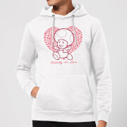 Super Mario Toadally In Love Hoodie White S super mario kopen in de aanbieding