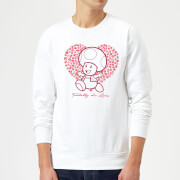 Super Mario Toadally In Love Sweatshirt White Xl super mario kopen in de aanbieding