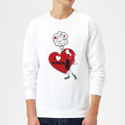 Popeye I Love Popeye Sweatshirt - White - S - Blanc
