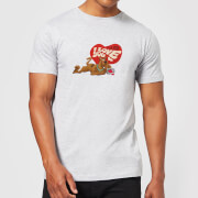 Image of Scooby Doo It's No Mystery I Love You Men's T-Shirt - Grey - S - Grey