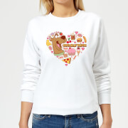 Scooby Doo Snacks Are My Valentine Womens Sweatshirt White Xs scooby doo kopen in de aanbieding