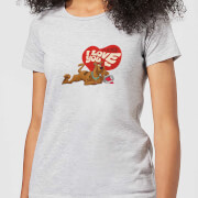 Image of Scooby Doo It's No Mystery I Love You Women's T-Shirt - Grey - S - Grey