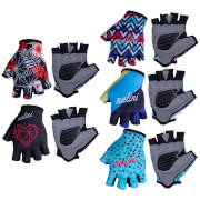 Nalini Cima Lady Mitts - XL - Blue/Yellow
