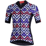 Nalini Raffinata Womens Short Sleeve Jersey M Blackyellowwhite nalini kopen in de aanbieding