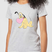 Disney Pluto Love Heart Womens T Shirt Grey Xxl disney kopen in de aanbieding