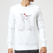 Image of Disney Aristocats We Go Together Sweatshirt - White - S - White