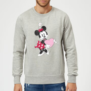Disney Minnie Mouse Love Heart Sweatshirt Grey S disney kopen in de aanbieding