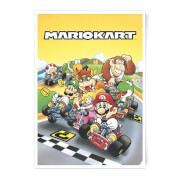 Nintendo Retro Mario Kart Art Print A3 nintendo kopen in de aanbieding Nintendo Retro Mario Kart Art Print A3 nintendo kopen in de aanbieding