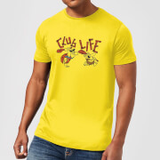 The Flintstones Club Life Men's T-Shirt - Yellow - XS - Citron