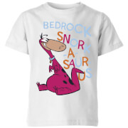 The Flintstones Bedrock Snork-A-Saur-Us Kids' T-Shirt - White - 3-4 ans - Blanc