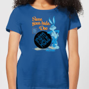 Looney Tunes Acme Insta Hole Womens T Shirt Royal Blue Xs looney tunes kopen in de aanbieding