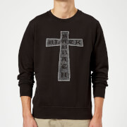 Image of Black Sabbath Cross Sweatshirt - Black - S - Black