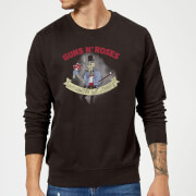 Image of Guns N Roses Jungle Skeleton Sweatshirt - Black - S - Black