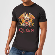 Image of Queen Crest Men's T-Shirt - Black - S - Black