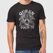 Image of Queen Tour 75 Men's T-Shirt - Black - S - Black