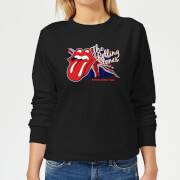 Image of Rolling Stones Lick The Flag Women's Sweatshirt - Black - XS - Black