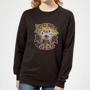 Image of Guns N Roses Cards Women's Sweatshirt - Black - XS - Black