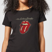 Rolling Stones Plastered Tongue Womens T Shirt Black Xl rolling stones kopen in de aanbieding