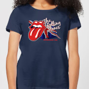 Rolling Stones Lick The Flag Womens T Shirt Navy S rolling stones kopen in de aanbieding
