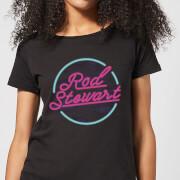 Image of Rod Stewart Neon Women's T-Shirt - Black - S - Black