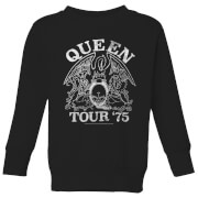 Image of Queen Tour 75 Kids' Sweatshirt - Black - 3-4 Years - Black