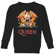 Image of Queen Crest Kids' Sweatshirt - Black - 3-4 Years - Black