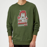 Image of Scooby Doo Like, Groovy Man Sweatshirt - Forest Green - S - Forest Green