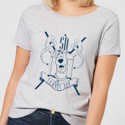 Image of Scooby Doo Coat Of Arms Women's T-Shirt - Grey - S - Grey