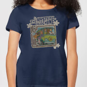 Image of Scooby Doo Mystery Machine Psychedelic Women's T-Shirt - Navy - S - Navy