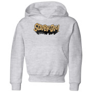 Image of Scooby Doo Retro Colour Logo Kids' Hoodie - Grey - 3-4 Years - Grey