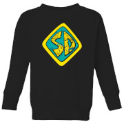 Scooby Doo Emblem Kids Sweatshirt Black 3 4 Years scooby doo kopen in de aanbieding