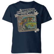 Image of Scooby Doo Mystery Machine Psychedelic Kids' T-Shirt - Navy - 3-4 Years - Navy