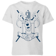 Scooby Doo Coat Of Arms Kids T Shirt Grey 9 10 Years scooby doo kopen in de aanbieding