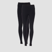 Image of MP Women's Power Classic & Mesh Leggings - Black/Black (2 Pack) - XS