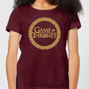 Game of Thrones Circle Logo Women's T-Shirt - Burgundy - S - Burgundy