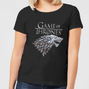 Game of Thrones Metallic House Stark Women's T-Shirt - Black - S - Noir