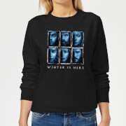 Game of Thrones Winter Is Here Faces Women's Sweatshirt - Black - XS - Noir
