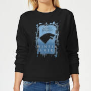 Game of Thrones Winter Is Here Women's Sweatshirt - Black - XS - Noir
