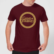 Game of Thrones Circle Logo Men's T-Shirt - Burgundy - XS - Burgundy