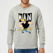 Cartoon Network Johnny Bravo Man Im Pretty Sweatshirt Grey Xxl cartoon network kopen in de aanbieding
