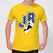 Johnny Bravo Jb Varsity Mens T Shirt Yellow S johnny bravo kopen in de aanbieding